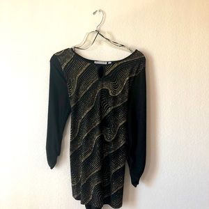 Lovely black & gold blouse.